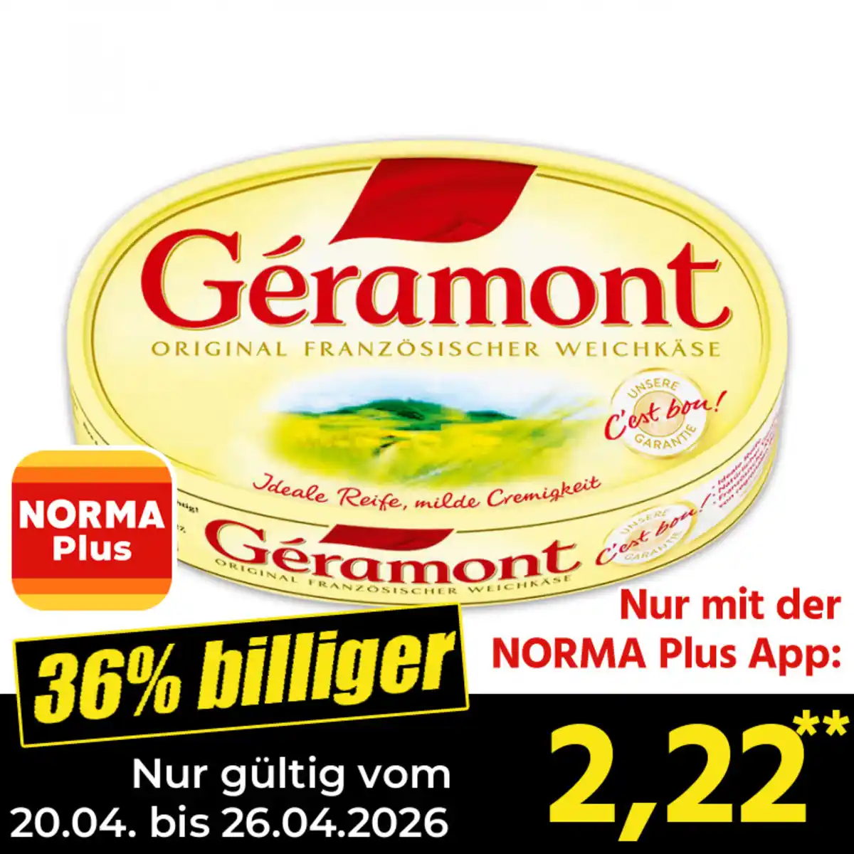 Bild 1 von Géramont Französischer Weichkäse