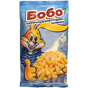 Maisknabbererzeugnis – Bobo - Süße Maisstäbchen mit Milchges...