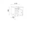 Bild 2 von Flex-Well Küchenunterschrank »Wito«, weiß