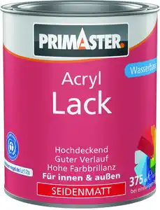 Primaster Acryl Lack lehmbraun seidenmatt 375 ml