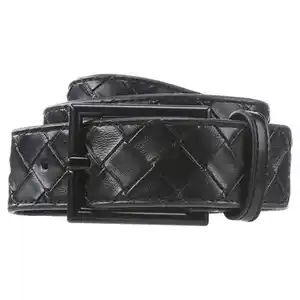 UP2FASHION Damen oder Herren Gürtel, Geprägt Schwarz, 95 cm