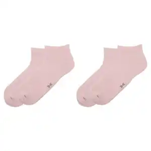 UP2FASHION WOMEN Damen-Sneaker-Socken 2er-Pack, Rosa, 35/38