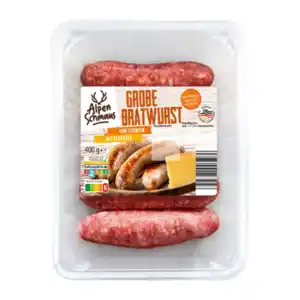 ALPENSCHMAUS Bratwurst mit Bergkäse