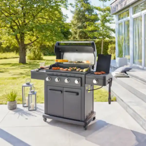 Bild 3 von THOR Gasgrill »Hammer«, 4 Hauptbrenner, Seitenbrenner, Aluguss