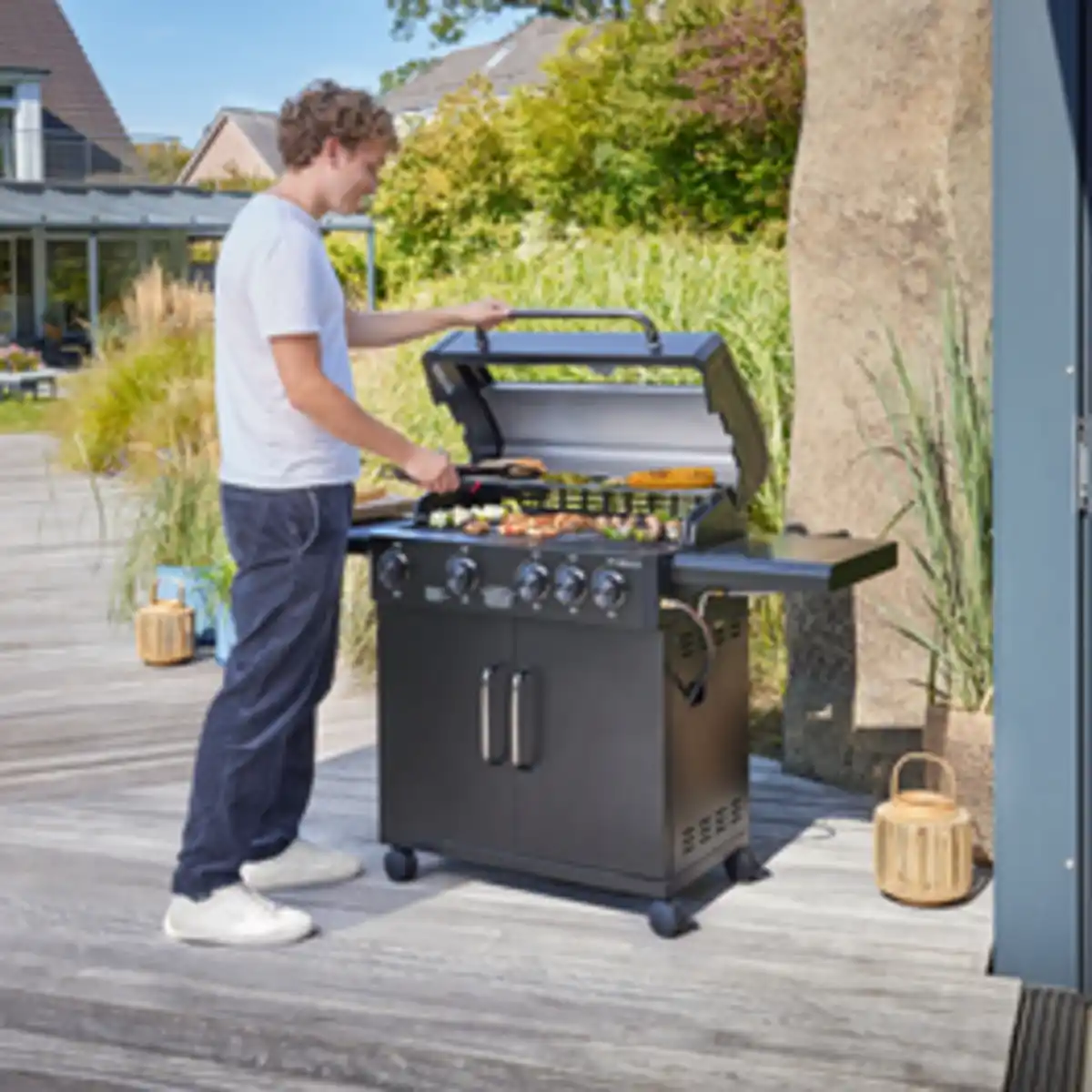 Bild 3 von THOR Gasgrill »Minnesota «, Grillfläche: 67 x 36,3 cm, Edelstahl, schwarz
