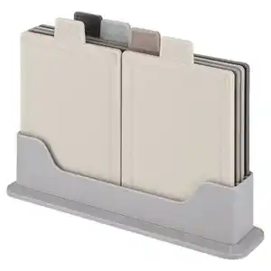 CROFTON Schneidebretter mit Ständer, Grau