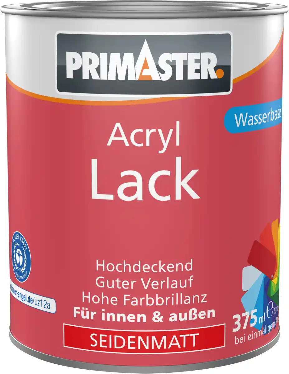 Bild 1 von Primaster Acryl Lack cremeweiß seidenmatt 375 ml