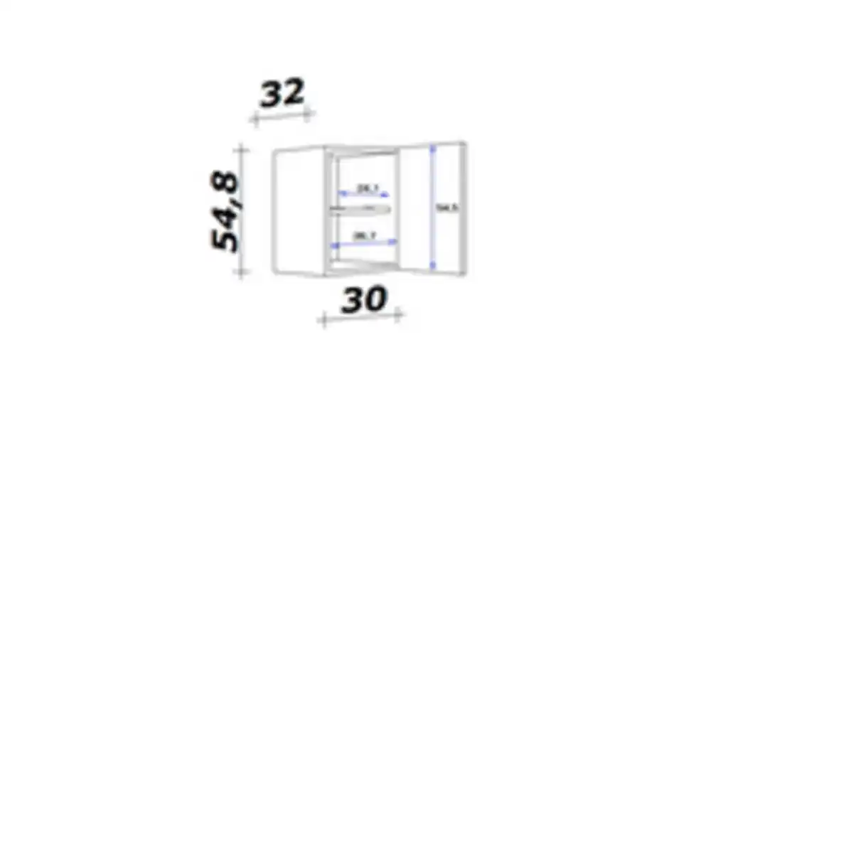 Bild 3 von Flex-Well Hängeschrank »Morena«, Basaltgrau/San Remo Eiche, grau, melaminbeschichtete Spanplatte