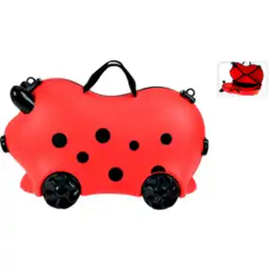 Trolley, LxHxT: 52 x 32 x 21 cm, mit Sitzfunktion, rot