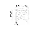 Bild 2 von Flex-Well Eck-Hängeschrank »Wito«, weiß, melaminbeschichtete Spanplatte