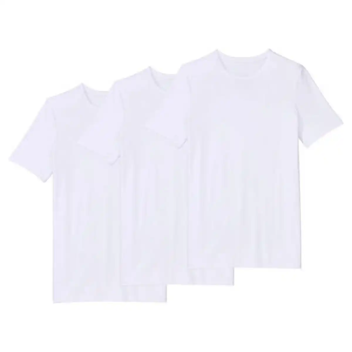 Bild 1 von UP2FASHION BASICS Herren Basic T-Shirt 3er-Packung, Weiß, M