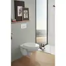 Bild 3 von VILLEROY & BOCH Wand WC »Targa«, tief, spülrandlos, inkl. Hamberger WC-Sitz, weiß