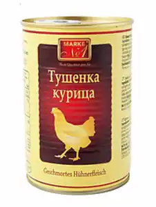 Geschmortes Hühnerfleisch