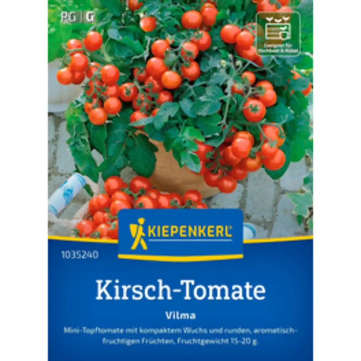 Bild 1 von Kiepenkerl Kirschtomate Solanum Solanum lycopersicum »Vilma«, einjährig