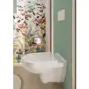 Bild 2 von VILLEROY & BOCH Wand WC »Targa«, tief, spülrandlos, inkl. Hamberger WC-Sitz, weiß