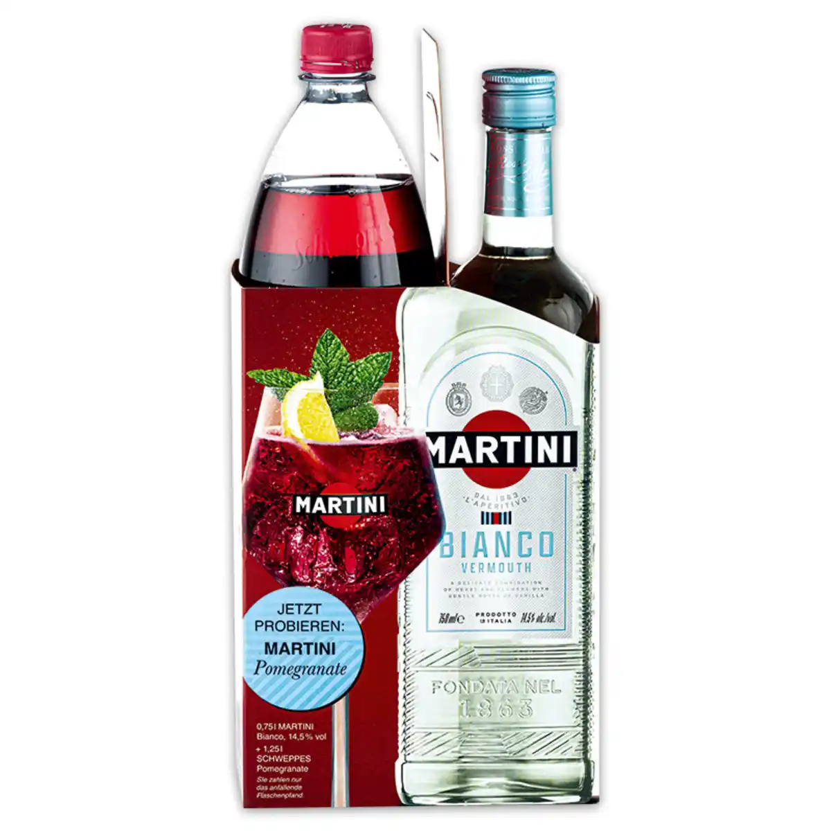 Bild 1 von MARTINI Schweppes Bianco / Schweppes Pomegranate