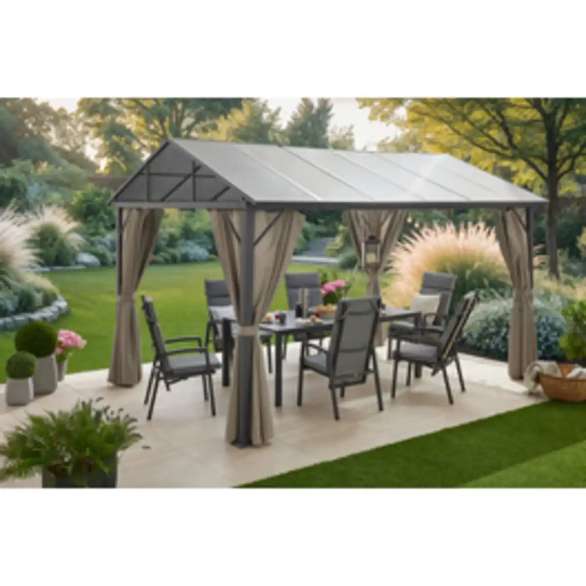 Bild 2 von Pavillon »Residenzio«, LxBxH: 395 x 297 x 201/260 cm, 4 Pfosten