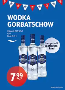 WODKA GORBATSCHOW Original 37,5 % Vol.