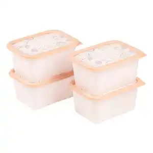 CROFTON Tiefkühldosen Sets, 4er-Set 0,75 l