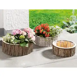 Powertec Garden Holz-Pflanzkorb
