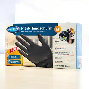 Multitec Puderfreie Nitril-Handschuhe 100er