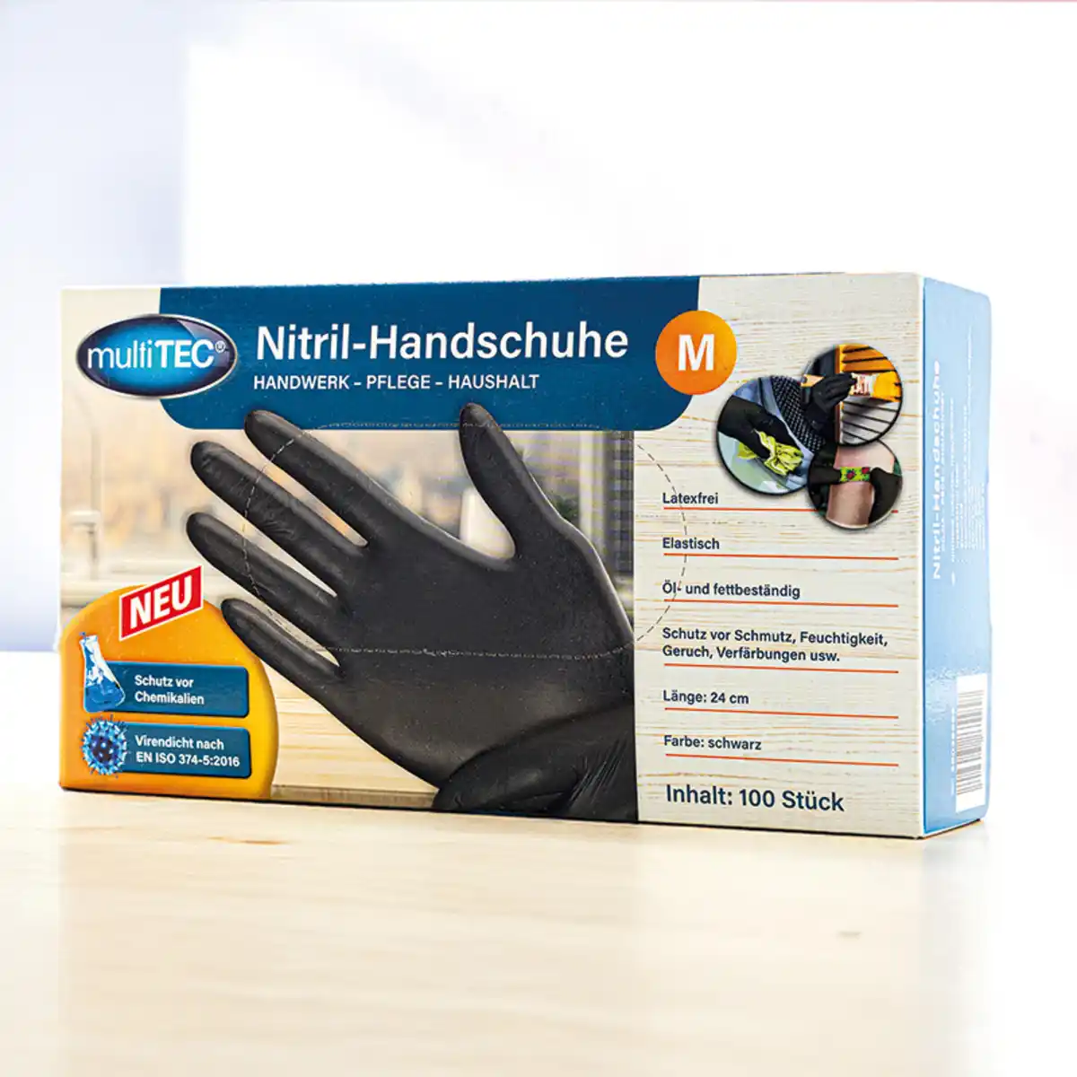 Bild 1 von Multitec Puderfreie Nitril-Handschuhe 100er