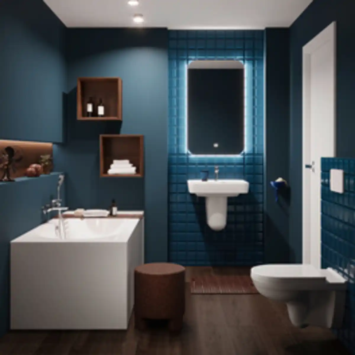 Bild 4 von VILLEROY & BOCH Wand WC »Targa«, tief, spülrandlos, inkl. Hamberger WC-Sitz, weiß