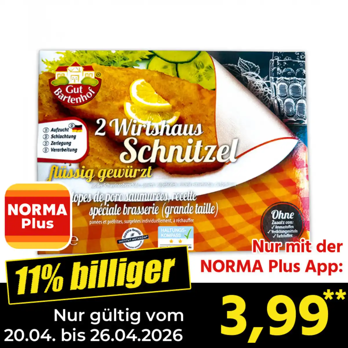 Bild 1 von Gut Bartenhof Schnitzel