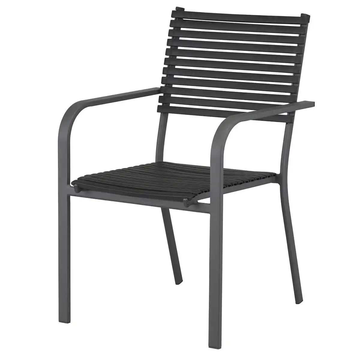 Bild 1 von toom Gartenstuhl 'Marie' stapelbar Stahl schwarz 59 x 68 x 56 cm