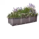 Bild 4 von Pflanzkasten , Polypropylen , ca. 120 x 40 x 43 cm - Braun