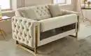 Bild 1 von Kippsofa 2-Sitzer Crystal, creme, inkl. Kippfunktion