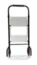 Bild 3 von 2 in 1 Transportkarre mit Trittleiter 2 Stufen Belastbarkeit Leiter:150kg / Karre:100kg