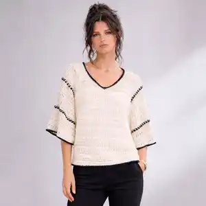 Damen-T-Shirt mit V-Ausschnitt