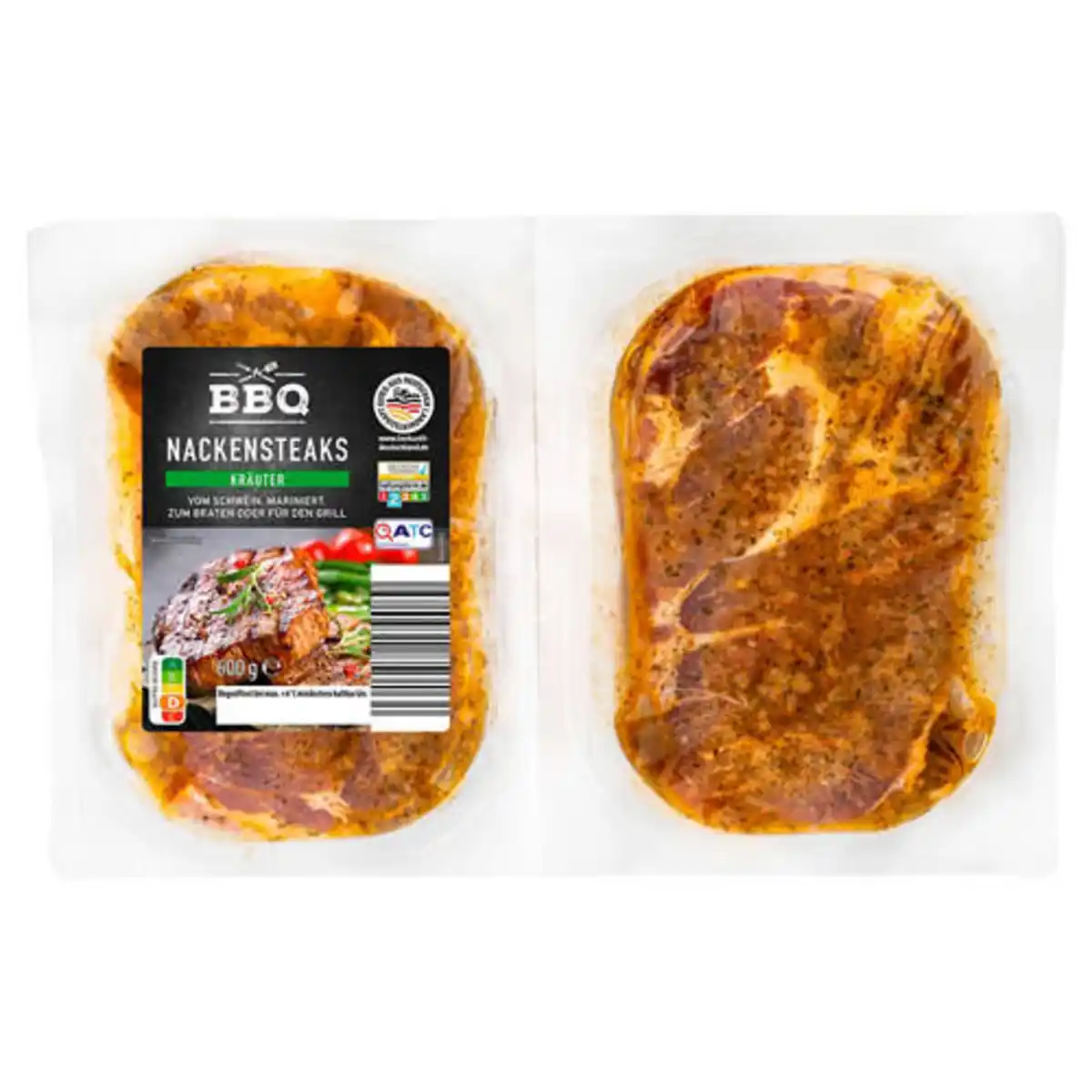 Bild 1 von BBQ Schweine-Nackensteak 600 g, mariniert, Kräuter