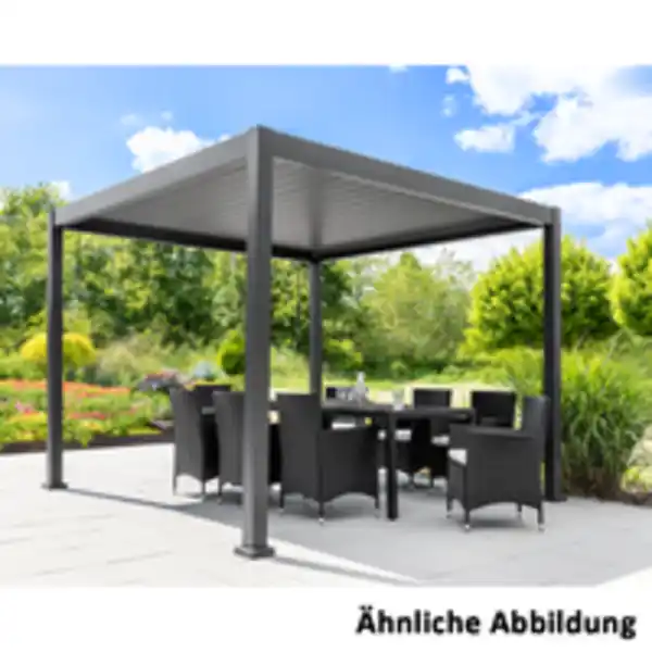 Bild 3 von Alu Pergola mit beweglicher Entlüftung, ca. 300 x 390 x 230 cm - Anthrazit
