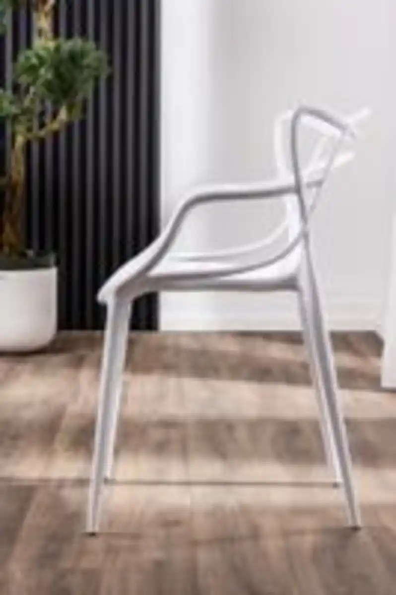 Bild 3 von 4er-Set Design-Esszimmerstühle aus Polypropyle, ca. 58 x 53 x 83 cm