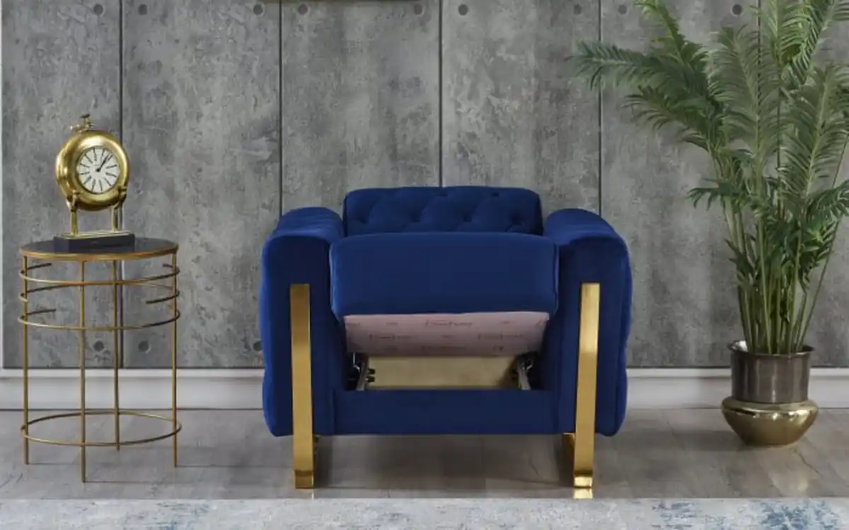 Bild 2 von Sessel Crystal, blau, inkl. Kippfunktion