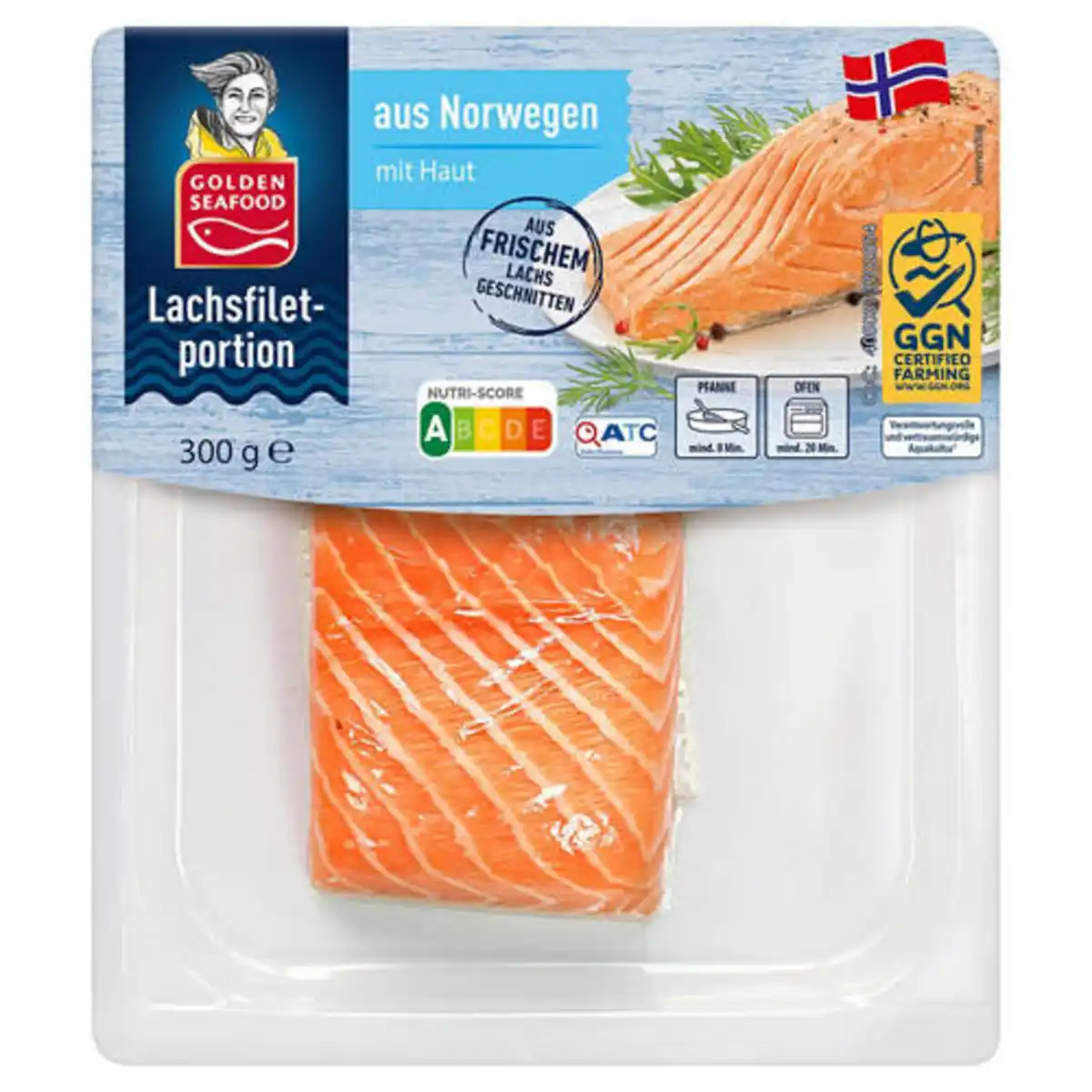 Bild 1 von GOLDEN SEAFOOD Norwegisches Lachsfilet 300 g