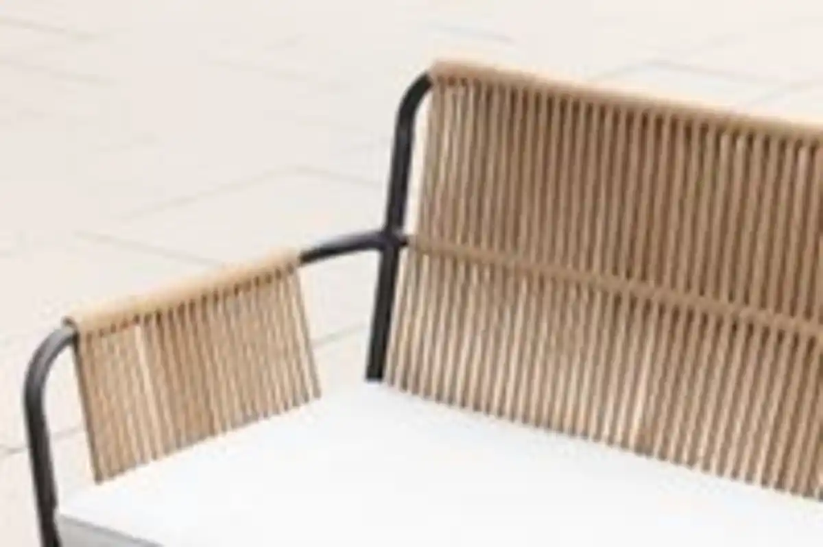 Bild 4 von 7tlg. Lounge-Set Sitzgruppe MARRY aus Aluminium und Rope-Geflecht inkl. Polsterauflage - Braun