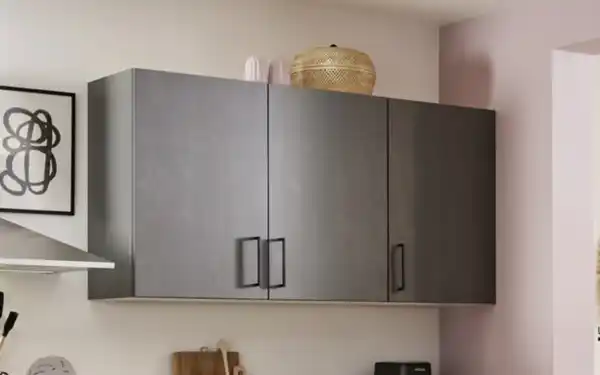 Bild 2 von Express Küchen - Einbauküche Bailo, Beton steinweiß, inkl. Elektrogeräte