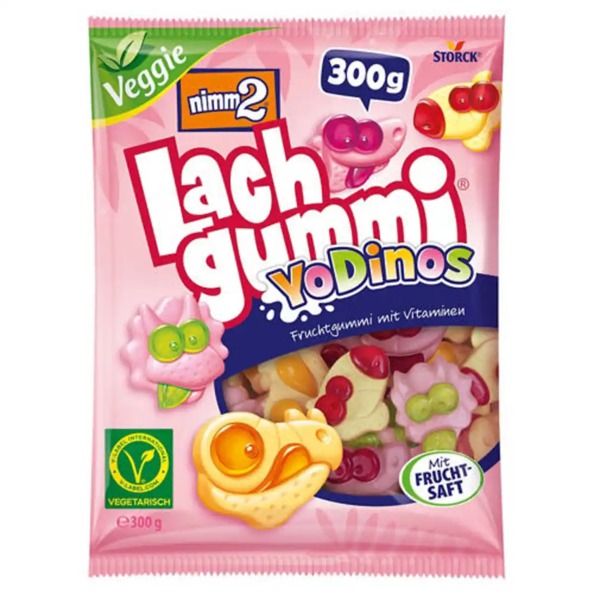 Bild 1 von STORCK NIMM 2 Lachgummi Veggie 300 g, Yo Dinos