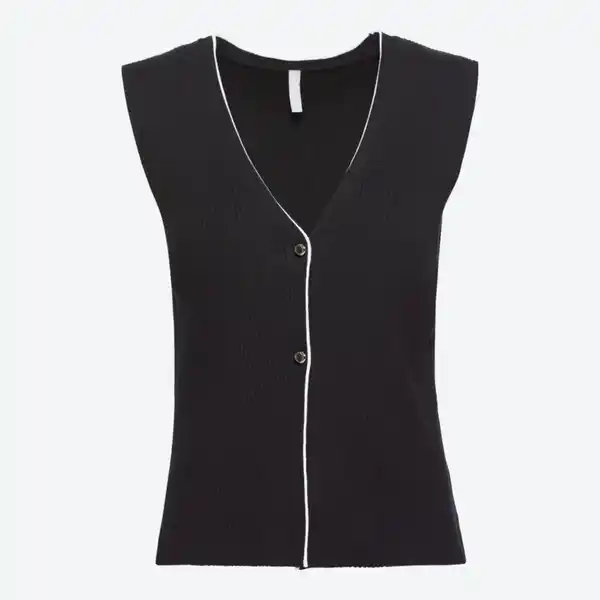Bild 2 von Damen-Weste mit weißer Paspelierung