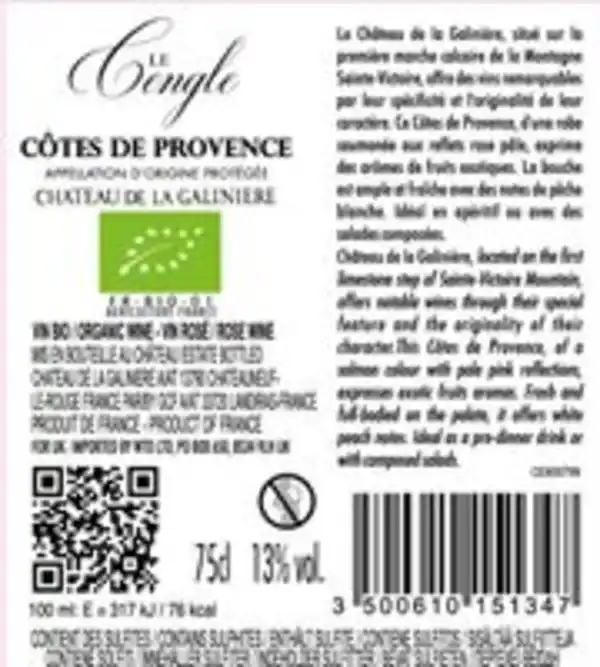 Bild 3 von Sainte Victiore AOP. Côtes de Provence Bio Rosé 0,75l