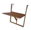 Bild 2 von Klappbarer Balkon-Hängetisch aus FSC Akazienholz, ca. 70 x 49 x 86 cm