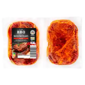 BBQ Schweine-Nackensteak 600 g, mariniert, Paprika