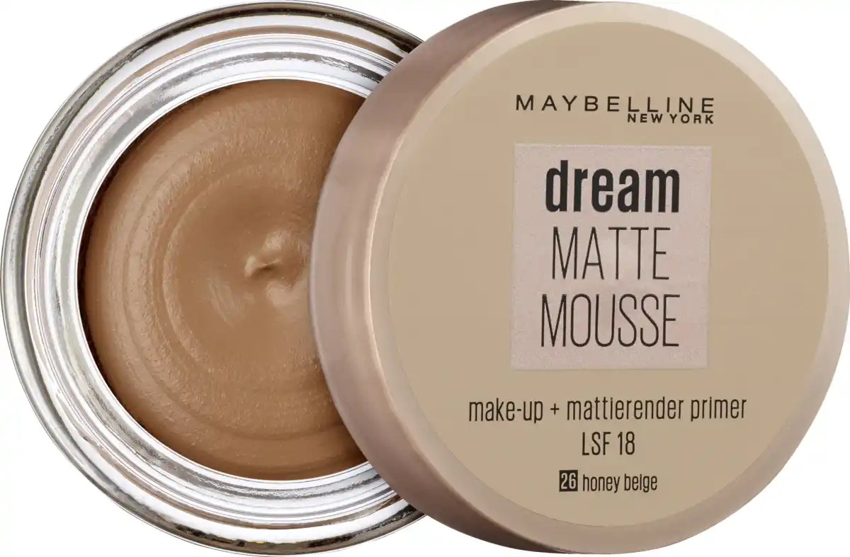 Bild 2 von Maybelline New York Dream Matte Mousse Make-Up Nr. 26 Honey Beige, 18 ml