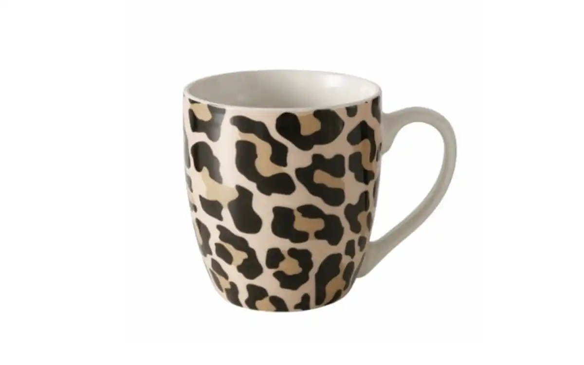 Bild 1 von Jumbobecher Leony, schwarz/braun, 400 ml