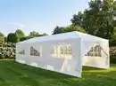 Bild 1 von Partyzelt Pavillon Faltbar Pop-Up mit 8 Seitenwänden, ca. 900 x 300 x 250 cm – Weiß