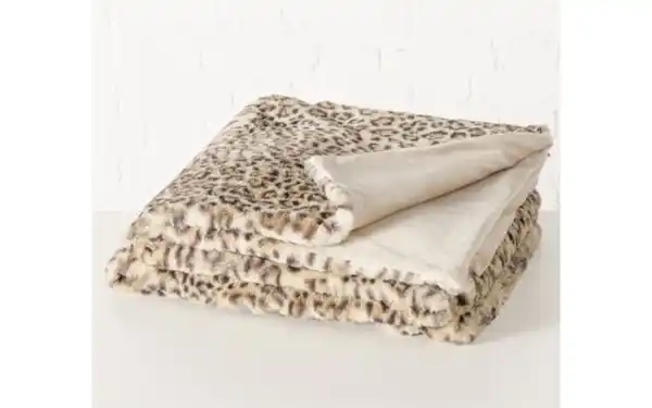 Bild 2 von Decke Leony, beige/braun, 150 x 200 cm