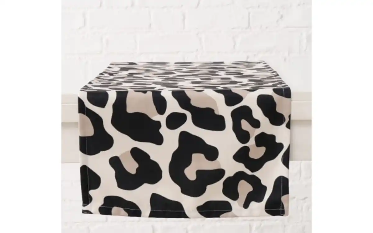 Bild 2 von Tischläufer Leony, schwarz/braun, 140 cm